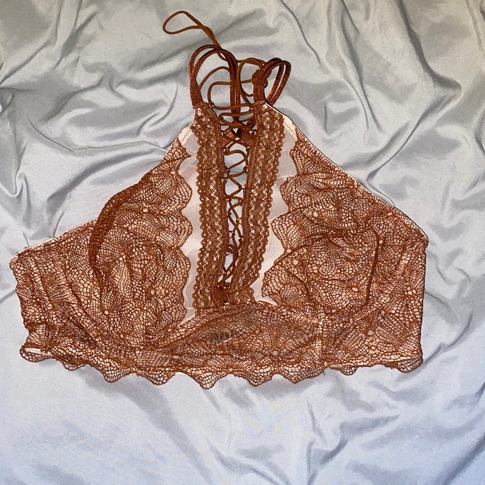 High-neck Lace-up Bralette by Victoria’s Secret